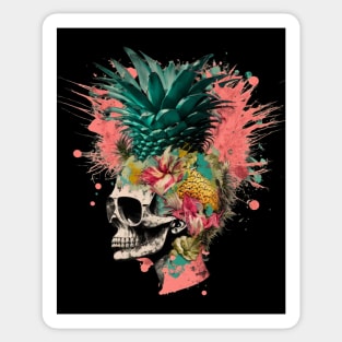 Skull tropical splash Sticker